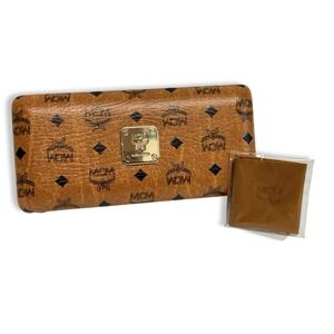 MCM Munchen Cognac Brown Large Authentic Hard Shell Eyeglass Case